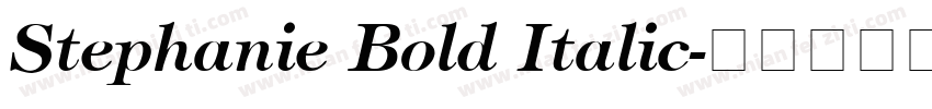 Stephanie Bold Italic字体转换